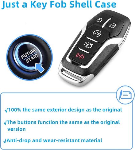 Remote Key Fob Case Shell Cover for Ford F150 F250 F350 F450 Super Duty Ford Expedition, 5 Buttons,Just a Key Shell, FCC ID:M3N-A2C31243300 P/N:164-R8117 in Saudi Arabia