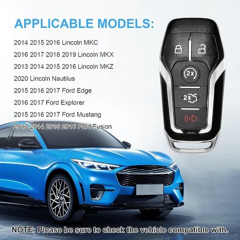 Remote Key Fob Case Shell Cover for Ford F150 F250 F350 F450 Super Duty Ford Expedition, 5 Buttons,Just a Key Shell, FCC ID:M3N-A2C31243300 P/N:164-R8117 in Saudi Arabia
