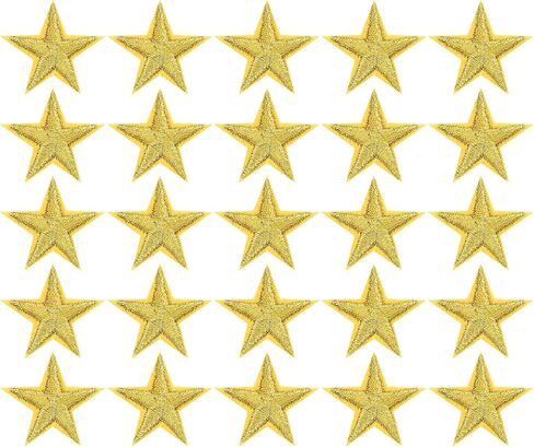 Morcheiong 100 Pcs Star Iron on Patches White 3cm Small Sew Embroidered Iron on Star Patches Bulk Appliques for Clothes Hats DIY Jeans Jackets Backpacks Embellishments in Saudi Arabia