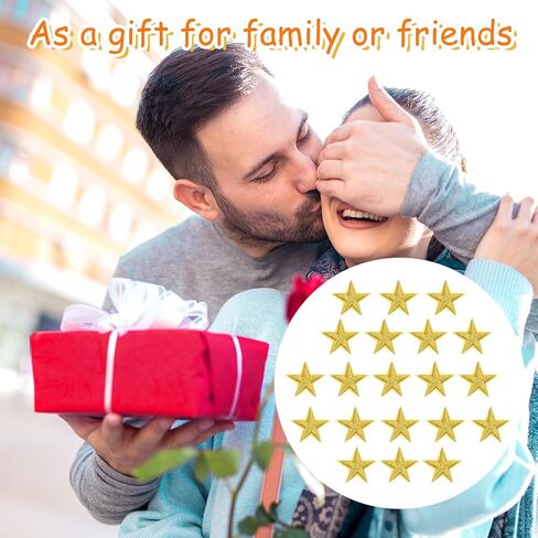 Morcheiong 100 Pcs Star Iron on Patches White 3cm Small Sew Embroidered Iron on Star Patches Bulk Appliques for Clothes Hats DIY Jeans Jackets Backpacks Embellishments in Saudi Arabia