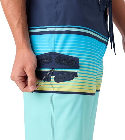 ملابس سباحة رجالي من O'NEILL Lennox Stripe 21، أبيض، 34 in Saudi Arabia
