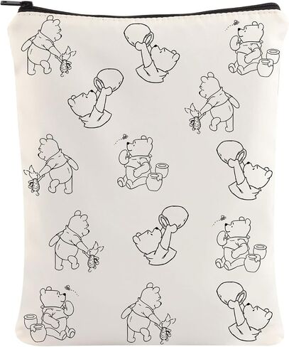 Book Sleeve for Book Lovers Bear Book Sleeve with Zipper Book Protector Cover Inspirational Friendship Gift Bear Friend Gift in Saudi Arabia