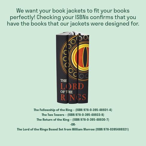 كتب جونيبر - ثلاثية سيد الخواتم - أغلفة كتب مخصصة لمجموعة كتب LOTR المكونة من 3 مجلدات - J.R.R. تولكين - الكتب غير متضمنة in Kuwait