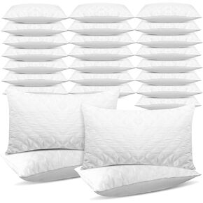 20 Pack Queen Size Pillows for Sleeping Bed Pillow Inserts Hotel Pillows in Bulk for Stomach, Back and Side Sleepers Machine Washable, 29.1 x 19 Inches