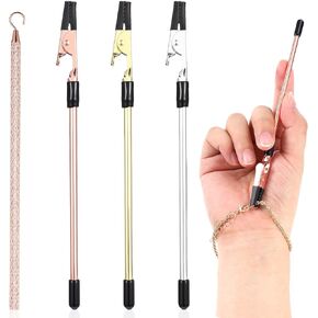 4pcs Bracelet Helper Tool, Easy Bracelet Wearing Aid for Self-Use, Quick Jewelry Helper for Necklace, Bracelet, Watch Closures - 2 Styles for Fast Wear and Removal