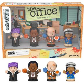 Little People Collector The Office Best Moments from US TV Show Special Edition Set for Adults & Fans in Display Box, 4 Figures