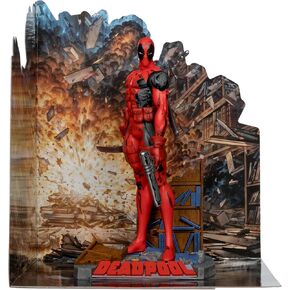 McFarlane Toys - Marvel Deadpool 1:10th Scale Posed Figure with Scene (The New Mutants #98)
