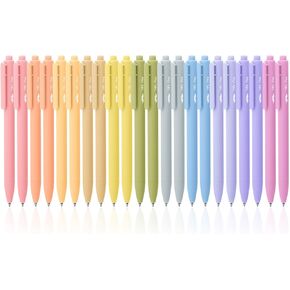 Mr. Pen- Retractable Gel Pens, 22 Pack, Black Ink, Mild Barrel Gel Pens, Gel Pens Fine Point 0.7mm, Retractable Pens, Cute Pens, Gel Ink Pens, Aesthetic Pens for Journaling Fine Tip Pens