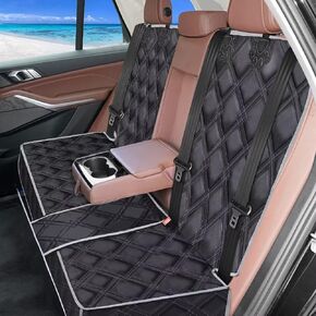 njnj Backseat Cover for Dogs in Car,Dog Hammock for Car,Truck Seat Cover for Dogs,Car Seat Protector for Dogs,Hard Bottom Car Seat Cover for Dogs,Dog Mat for Car
