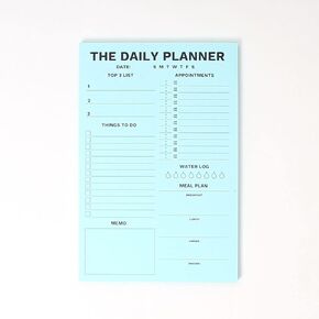 The Sticky Daily Planner 4 Color Stick On Anywhere Strong and Wide Adhesive in White Blue Yellow Pink