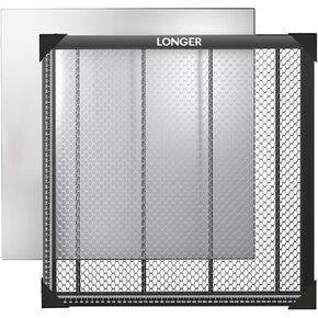 Longer Honeycomb Working Table, 18.11"x 18.11"x 0.86" Honeycomb Working Bed for CO2 or Diode Laser Engraver Cutting Machine, Fast Heat Dissipation with Aluminum Plate for Table-Protecting