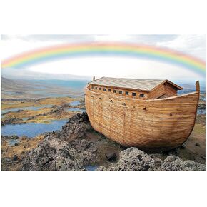 Noah's Ark Backdrop Banner (9 feet long) Sunday School and VBS Decorations