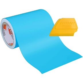 Oracal Oramask 813 Low-Tack Stencil Vinyl 8 Inches Roll W/Yellow Detailer Squeegee (8 Inches x 6 Feet Roll)