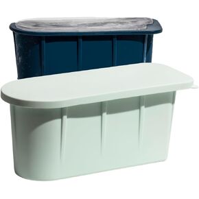CHILL SEEKER - Extra Large Ice Block Mold for Ice Bath, Ice Bath Ice Mold, Reusable Cold Plunge Ice Mold, 15lb Ice Blocks, Giant Ice Cube Molds, Block Ice Cube Mold, 2 Ice Molds Large
