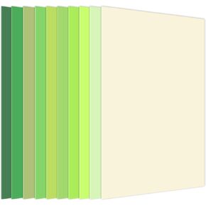 Whaline 150 Sheets 8.5 x 11 Inch Pastel Colored Card Stock Paper 10 Assorted Colors Solid Core Crafts Scrapbook Paper for Print DIY Boho Arts Making School Office Home Supplies, 65lb