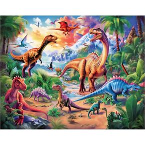 Large Piece Dinosaur Jigsaw Puzzle for Kid Boys Ages 4-10 Year Old 100 Pieces Jigsaw Puzzles for Kids Ages 4-6 Educational Toys for Children Boys Girls Ages 4-6 6-8 8-10