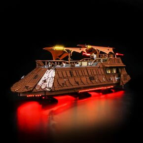 Light Compatible with Lego Jabba's Sail Barge 75397 Lighting Set Accessories Compatible with Lego 75397, No Models Only Light (RC Version)