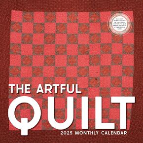 Quilt Calendar 2025 | The Artful Quilt | 12" x 24" Quilts Wall Calendar 12 Month | Marble City Press | Modern Art Calendar | Museum, Fine Art