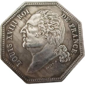 LAOJUNLU Emperor Napoleon of France Octagonal Medal Antique Commemorative Coin Feng Shui Antique Commemorative Coin Hobo Nickel Decorations Replica Crafts Ornaments Rare Coin Good Luck Token