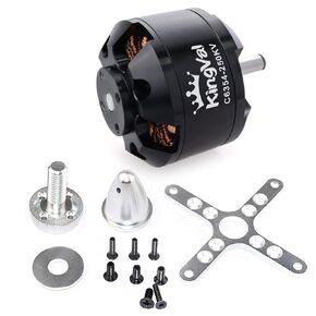 KingVal Replacement 6354 250KV Brushless Motor with Mounting Screw Kit Compatible with RC Fixed-Wing Airplane Glider Aircraft
