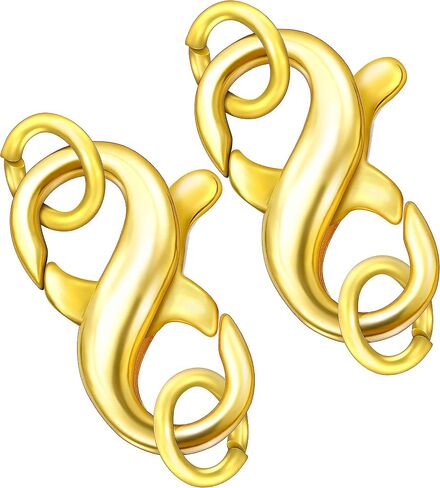 Dailyacc Double Opening Lobster Clasp 316 Stainless Steel Silver and Gold Pleted Necklace Bracelet Extender Clasps and Closures for DIY Jewelry in Kuwait