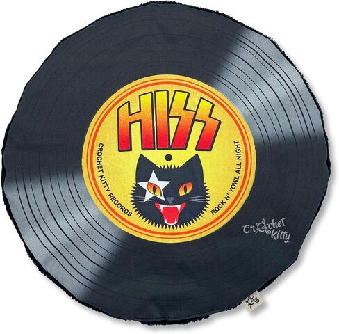 Crinkle and Catnip Record Cat Mat - 11 inches Rainbow Color Plush Stress Reliever & Mental Stimulation (Elvis Purrsley) in Saudi Arabia