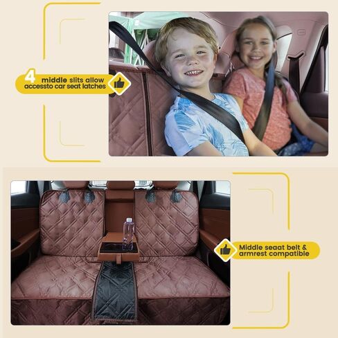 njnj Backseat Cover for Dogs in Car,Dog Hammock for Car,Truck Seat Cover for Dogs,Car Seat Protector for Dogs,Hard Bottom Car Seat Cover for Dogs,Dog Mat for Car in Saudi Arabia