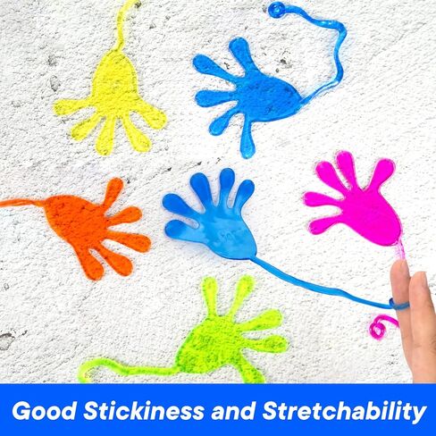 Shindel 24PCS Sticky Hands, Sticky Hands for Kids Party Favors Goodie Bags Stuffers, for Kids Easter Party Favors, Egg Hunt Filler in Saudi Arabia