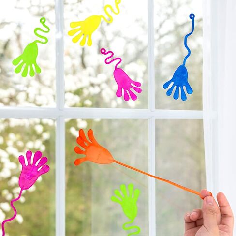 Shindel 24PCS Sticky Hands, Sticky Hands for Kids Party Favors Goodie Bags Stuffers, for Kids Easter Party Favors, Egg Hunt Filler in Saudi Arabia