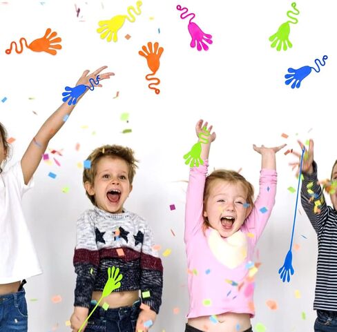 Shindel 24PCS Sticky Hands, Sticky Hands for Kids Party Favors Goodie Bags Stuffers, for Kids Easter Party Favors, Egg Hunt Filler in Saudi Arabia