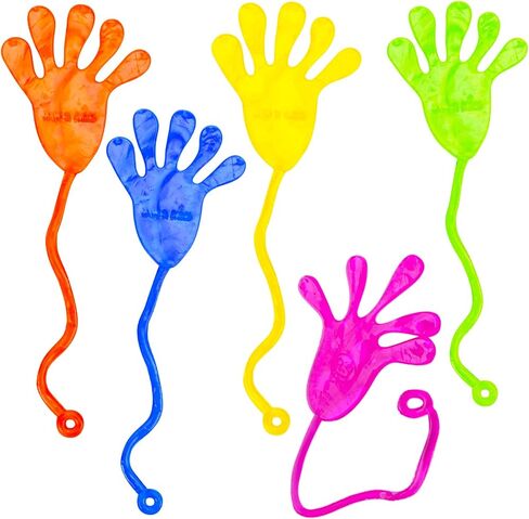 Shindel 24PCS Sticky Hands, Sticky Hands for Kids Party Favors Goodie Bags Stuffers, for Kids Easter Party Favors, Egg Hunt Filler in Saudi Arabia