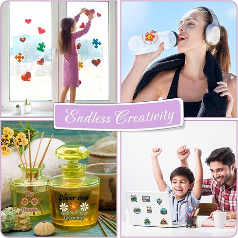 100 ورقة من Riakrum ورق لاصق شفاف قابل للطباعة للطابعة النافثة للحبر مقاس 8.5 × 11 بوصة ورق لاصق شفاف مقاوم للماء بحجم حرف لاصق ملصقات شفافة للطابعة النافثة للحبر تجف بسرعة تحمل الحبر بشكل كبير in Kuwait