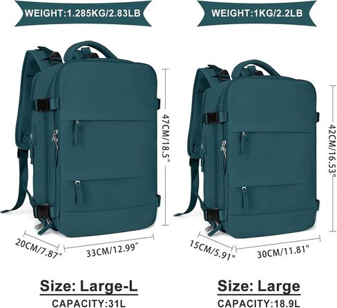 coowoz Large Travel Backpack For Women Men, Carry On Backpack,Hiking Backpack Waterproof Outdoor Sports Rucksack Casual Daypack Expandable Heavy Duty Extra large Backpack Olive Green in Saudi Arabia
