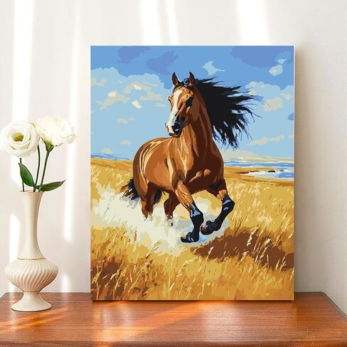 Paint by Numbers Kit for Adults - Bird Acrylic Painting on 16x20 Inch Canvas for Home Wall Decor and Gift in Saudi Arabia