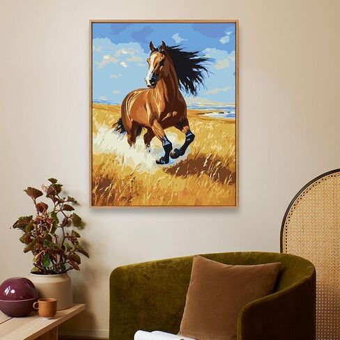 Paint by Numbers Kit for Adults - Bird Acrylic Painting on 16x20 Inch Canvas for Home Wall Decor and Gift in Saudi Arabia