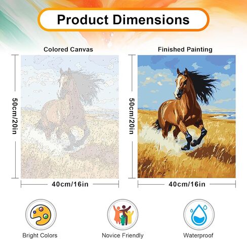 Paint by Numbers Kit for Adults - Bird Acrylic Painting on 16x20 Inch Canvas for Home Wall Decor and Gift in Saudi Arabia