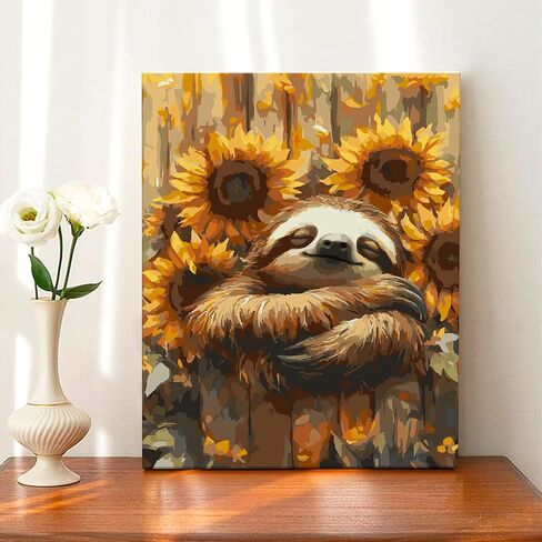 Paint by Numbers Kit for Adults - Bird Acrylic Painting on 16x20 Inch Canvas for Home Wall Decor and Gift in Saudi Arabia
