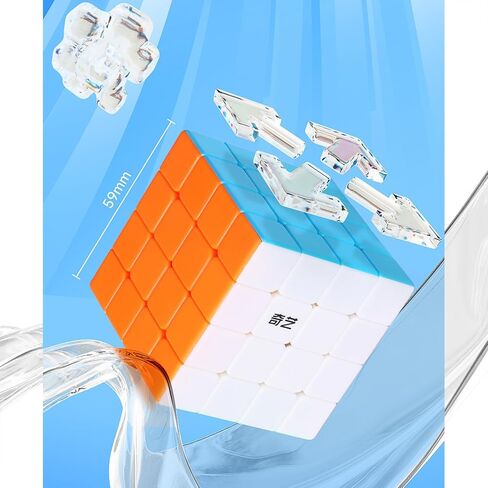 QYTOYS Speed Cube 2x2x2,Stickerless Original Magic Cube Puzzle Toy Size 50MM/1.96In,QYTOYS QIDIS Cube,Easy Turning & Smooth Play Durable Puzzle Cube Toy,Magic Square Cube Classic ABS Colourfull Cube in Kuwait