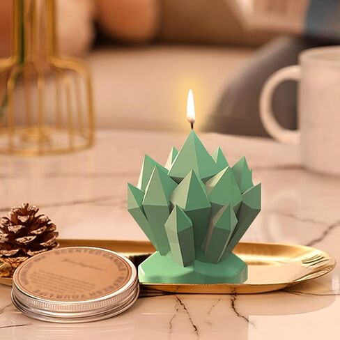 FineInno Crystal Cluster Resin Mold, Druzy Stone Silicone Mold, Isomalt Gems Epoxy Molds, Quartz Rock Mold for Candle Ornaments Jewelry Making Fondant Cake Decoration in Saudi Arabia