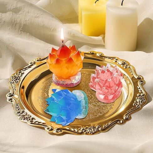 FineInno Crystal Cluster Resin Mold, Druzy Stone Silicone Mold, Isomalt Gems Epoxy Molds, Quartz Rock Mold for Candle Ornaments Jewelry Making Fondant Cake Decoration in Saudi Arabia