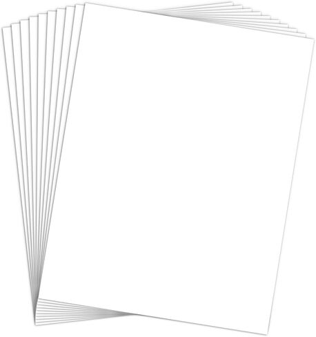 Heavy Weight 110lb Cardstock White Certificate paper, Goefun 24 Pack White Card Stock 8.5x11 for Cards Making, Office Printing, Paper Crafting in Kuwait