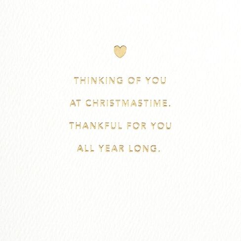 Hallmark Signature Christmas Card (Thankful All Year Long) in Saudi Arabia