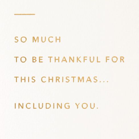 Hallmark Signature Christmas Card (Thankful All Year Long) in Saudi Arabia
