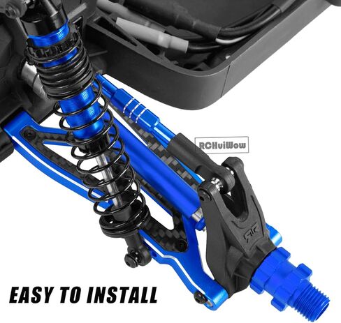 RC Suspension Arms Upgrades Part for 1/8 Typhon 3S BLX,Typhon Mega 550,1/10 BigRock V3 3S BLX(Only V3),Alloy Aluminium Front Rear A Arms Hops Up,4pcs,Red in Kuwait