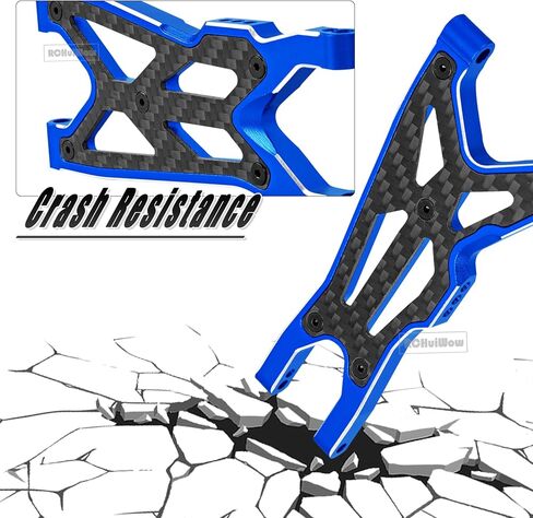 RC Suspension Arms Upgrades Part for 1/8 Typhon 3S BLX,Typhon Mega 550,1/10 BigRock V3 3S BLX(Only V3),Alloy Aluminium Front Rear A Arms Hops Up,4pcs,Red in Kuwait