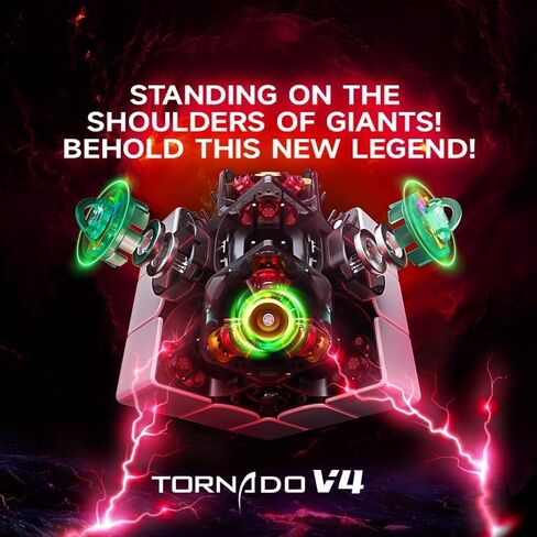 Bukefuno QY Tornado V4 Pioneer MagLev UV 3x3 Speed Magic Cube QY Toys Tornado V4M MagLev UV 3x3x3 Puzzle 2024 New Cubes Stickerless(Pioneer MagLev UV Version) in Saudi Arabia