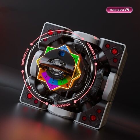 Bukefuno QY Tornado V4 Pioneer MagLev UV 3x3 Speed Magic Cube QY Toys Tornado V4M MagLev UV 3x3x3 Puzzle 2024 New Cubes Stickerless(Pioneer MagLev UV Version) in Saudi Arabia