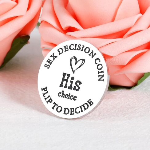 Funny Valentines Day Gifts for Him Her I Love You Gifts Anniversary Birthday Present for Husband Boyfriend Wife Girlfriend Pocket Love Token Double-Sided Decision Coin Stocking Stuffers for Men Women in Saudi Arabia