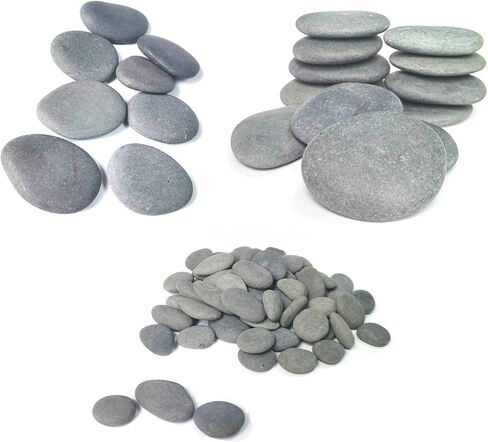 120PCS Painting Rocks, DIY Rocks Flat & Smooth Kindness Rocks for Arts, Crafts, Decoration, Medium/Small/Tiny Rocks for Painting,Hand Picked for Painting Rocks… in Kuwait