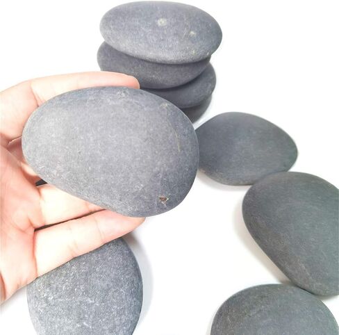 120PCS Painting Rocks, DIY Rocks Flat & Smooth Kindness Rocks for Arts, Crafts, Decoration, Medium/Small/Tiny Rocks for Painting,Hand Picked for Painting Rocks… in Kuwait